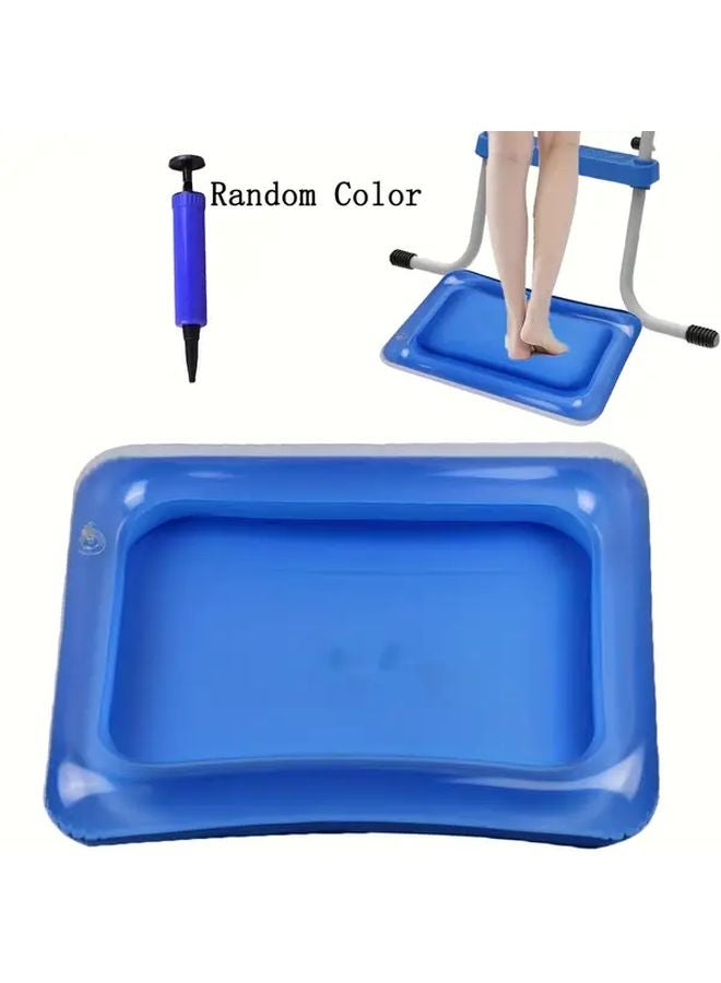 2pcs Set Square Inflatable Foot Bath With Air Pump Portable Spa Cleaning Pedicure - Image 3